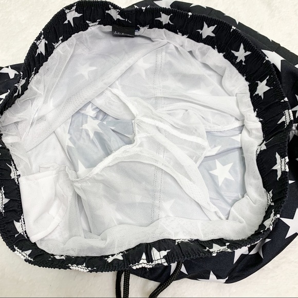 NEW Jake Austin Black & White Stars Swim Trunks Men’s XXL - Picture 4 of 6